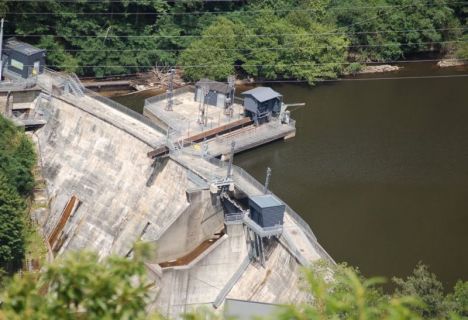 Le Barrage du Saillant sur la Vézère